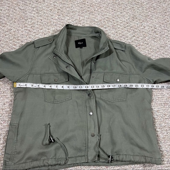 𝅺Rails Green Jacket Casual Military Chore Utility Lightweight Zip Front Large - Picture 10 of 10
